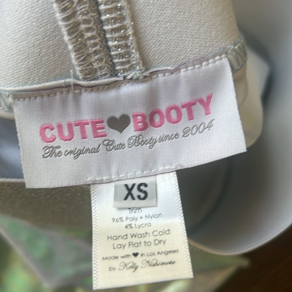 Cute Booty Shiny Unicorn Leggings and Sports Bra Set small sports bra Xs New - Picture 5 of 10